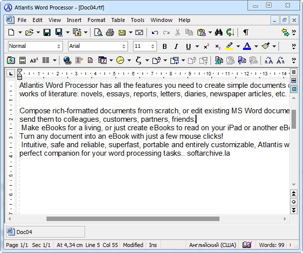 instal the new version for ipod Atlantis Word Processor 4.3.2.1