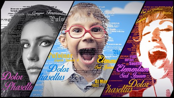 3D Typography Portrait Tool - Project for After Effects (Videohive)
