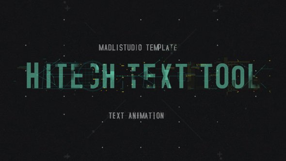 Hitech Text Tool - Project for After Effects (Videohive)