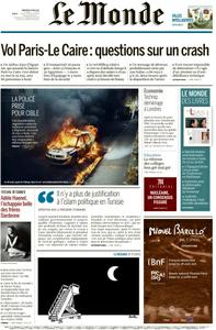 Le Monde du Vendredi 20 Mai 2016