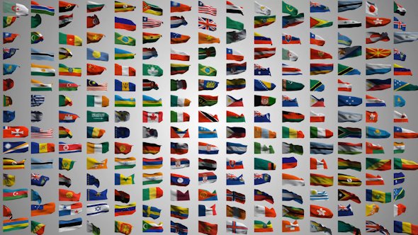 Element Flags Pack - Project for After Effects (Videohive)