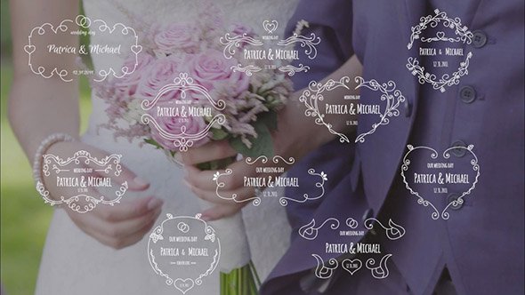 Unity - Wedding Badge Pack - After Effects Template (RocketStock)