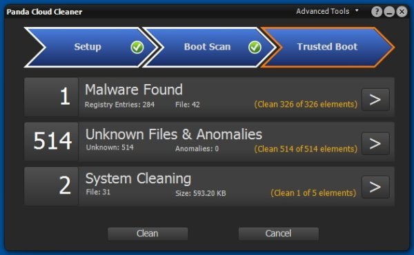 Panda Cloud Cleaner 1.1.8 + Portable (+ Rescue Disk)
