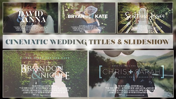 Cinematic Wedding Slideshow - Project for After Effects (Videohive)