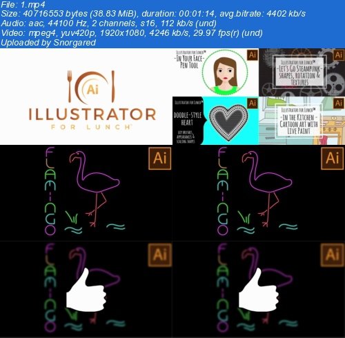 Illustrator for Lunch - Neon Effect - Appearances, Graphic Styles, Fonts