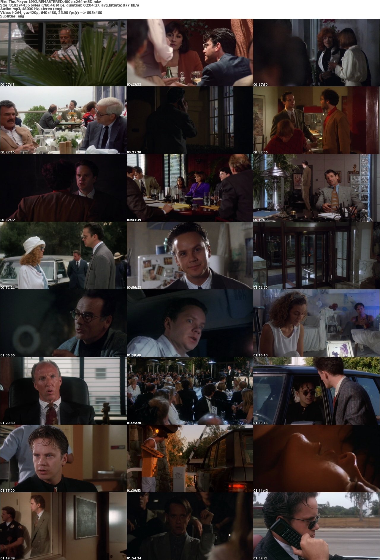 The Player 1992 REMASTERED 480p x264-mSD