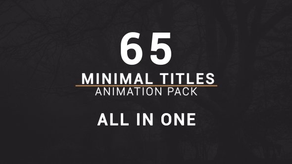 Minimal Titles Pack - Project for After Effects (Videohive)