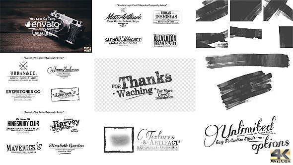 70 Grunge Titles &amp; Logo Pack, Brush Toolkit - Project for After Effects (Videohive)