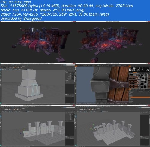 Stylized Dungeon In Maya Volume 1