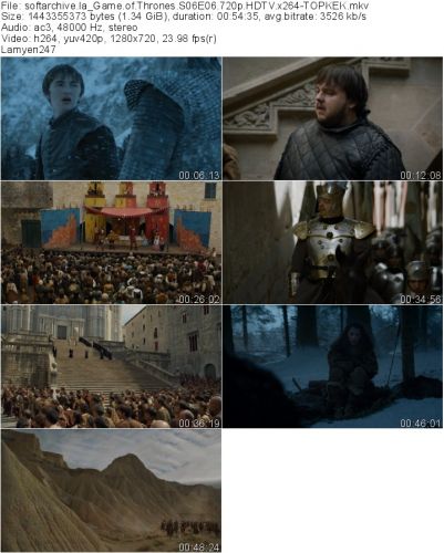 Game of Thrones S06E06 720p HDTV x264 TOPKEK