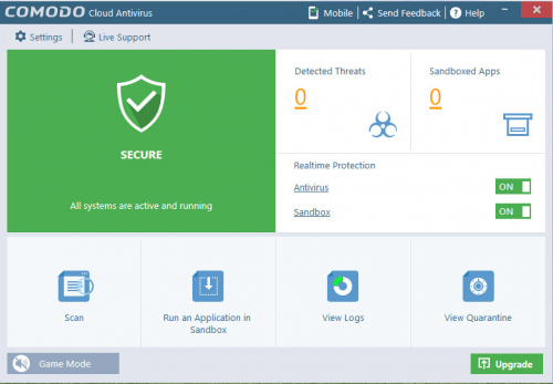 Comodo Cloud Antivirus v1.1 