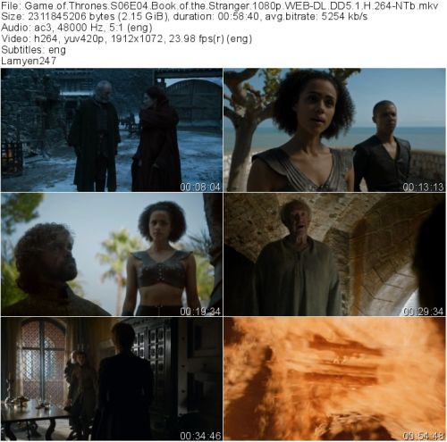 Game of Thrones S06E04 Book of the Stranger 1080p WEB-DL DD5.1 H.264-NTb