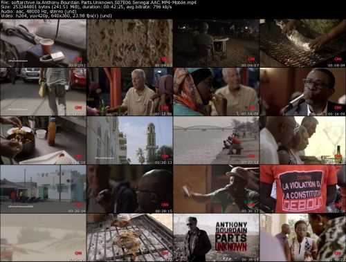 Anthony Bourdain Parts Unknown S07E06 Senegal AAC MP4-Mobile