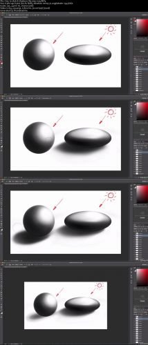Photoshop for Industrial Designers: Sketching Round Objects &amp; Wrap Texturing