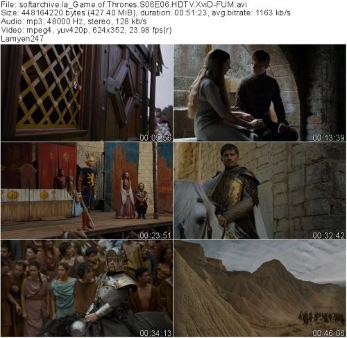 Game of Thrones S06E06 HDTV XviD-FUM