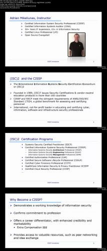 Introduction to the CISSP Security Certification