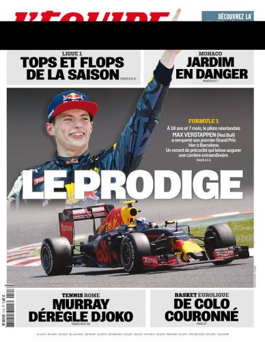 L'Équipe du lundi 16 mai 2016