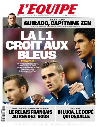 L'Équipe du mardi 17 mai 2016