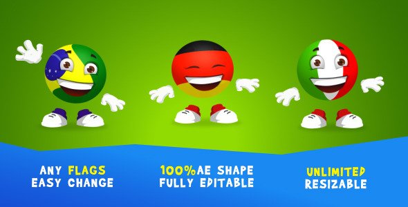 Soccer-ball Character - Project for After Effects (Videohive)