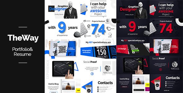 TheWay - Portfolio &amp; Resume - Project for After Effects (Videohive)