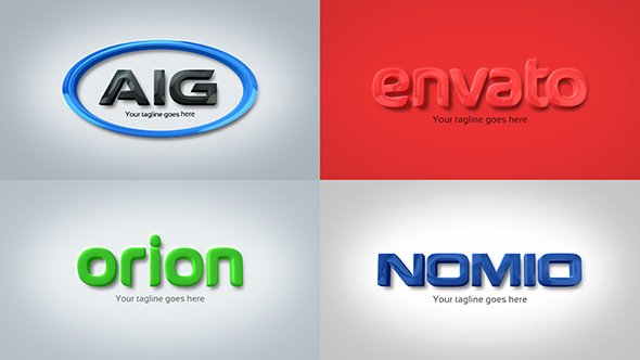 Strong &amp; Clean Corporate 3D Embossed Logo - Project for After Effects (Videohive)