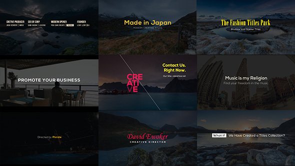 Creative Designer Titles - Project for After Effects (Videohive)