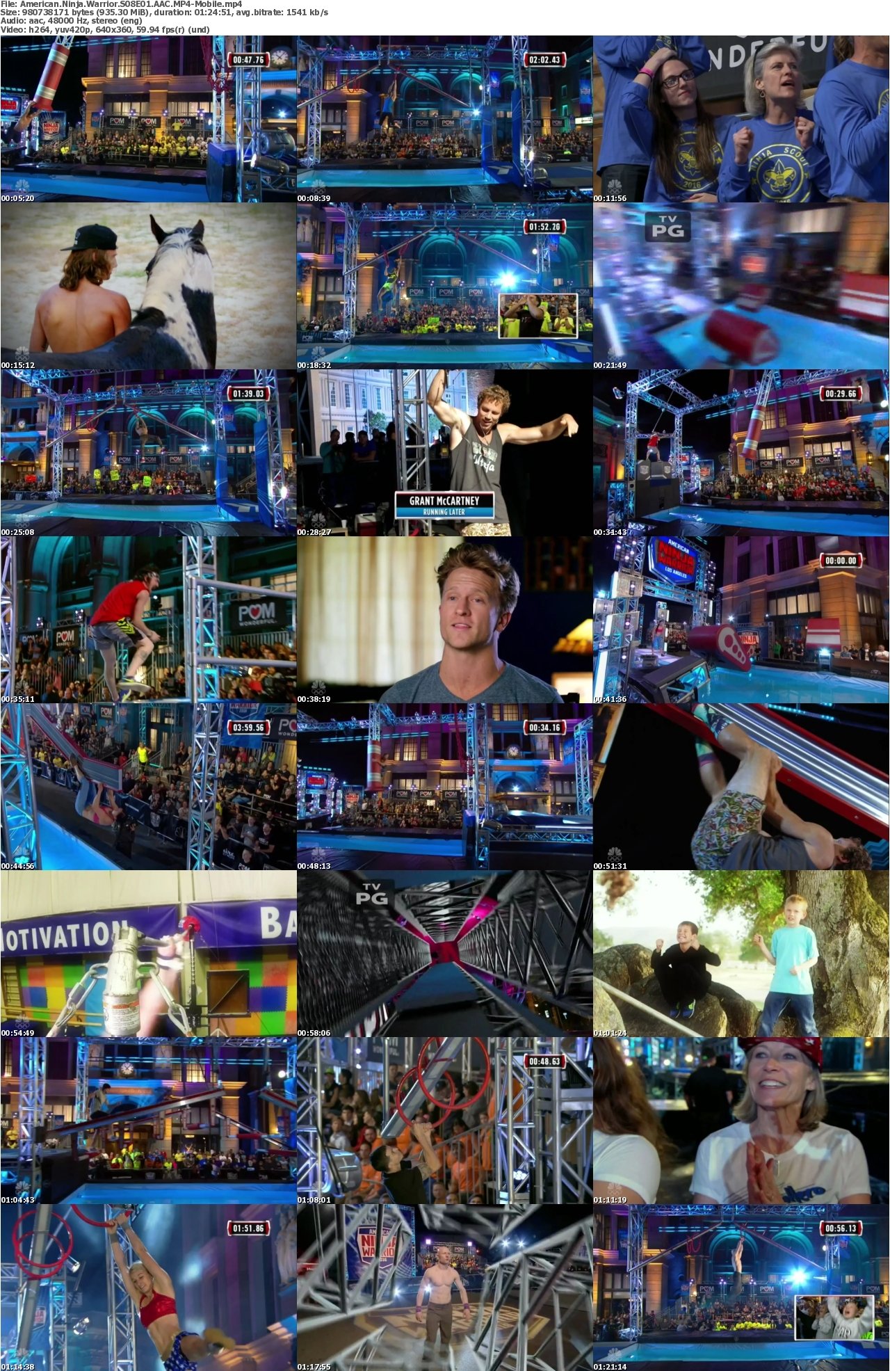 American Ninja Warrior S08E01 AAC MP4-Mobile