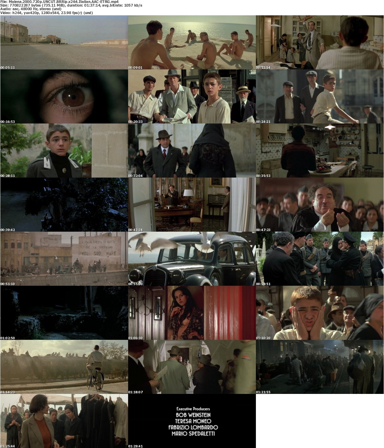 Malena 2000 720p UNCUT BRRip x264 Italian AAC-ETRG