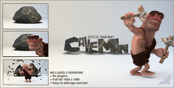 Caveman Logo - Project for After Effects (Videohive)