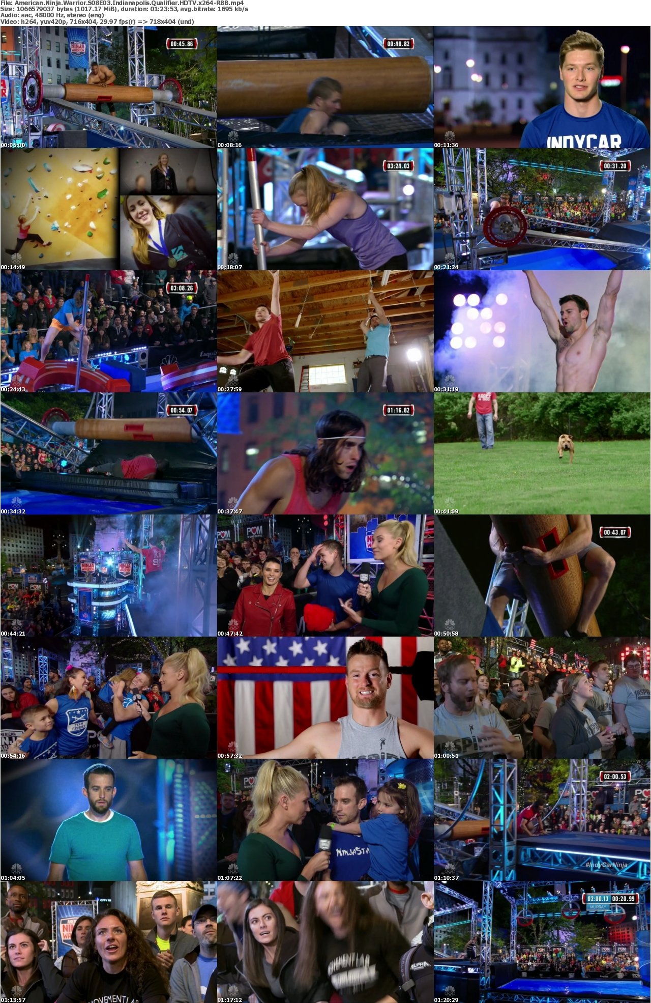 American Ninja Warrior S08E03 Indianapolis Qualifier HDTV x264-RBB