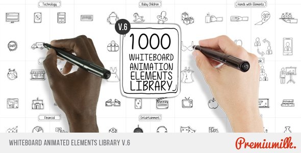 Whiteboard Animated Elements Library V6 - Project for After Effects (Videohive)