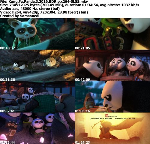 Kung Fu Panda 3 2016 BDRip x264-SLSS