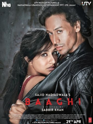 Baaghi 2016 DVDRip HEVC x265 AAC Esubs-DDR