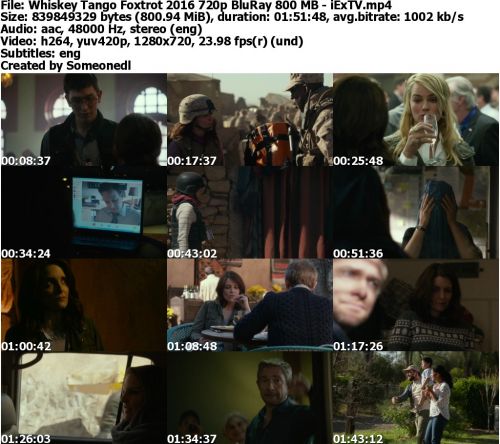Whiskey Tango Foxtrot 2016 720p BluRay 800 MB - iExTV