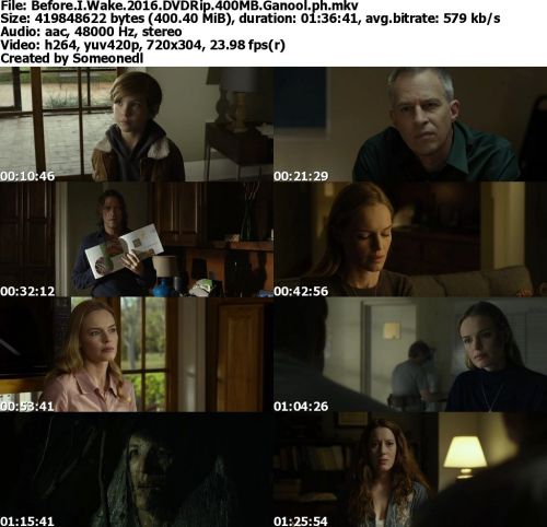 Before I Wake 2016 DVDRip 400MB Ganool