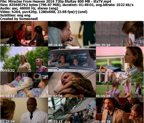 Miracles From Heaven 2016 720p BluRay 800 MB - iExTV