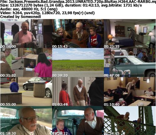 Jackass Presents Bad Grandpa 2013 UNRATED 720p BluRay H264 AAC-RARBG