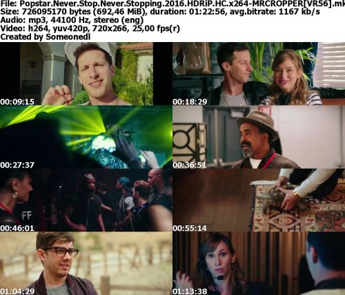 Popstar Never Stop Nev​er Stopping 2016 HDRiP HC x264-MRCROPPER