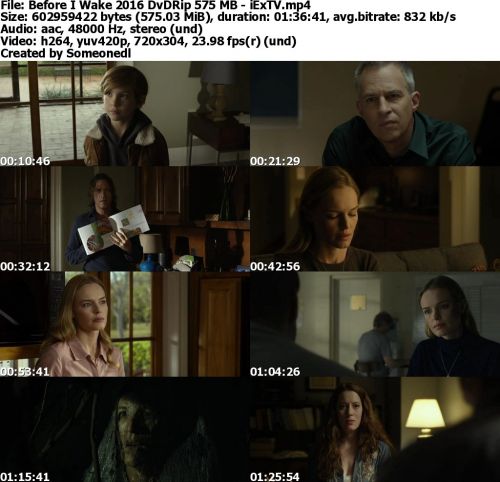 Before I Wake 2016 DvDRip 575 MB - iExTV