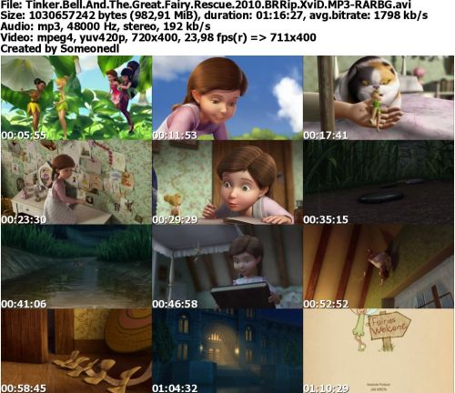 Tinker Bell And The Great Fairy Rescue 2010 BRRip XviD MP3-RARBG