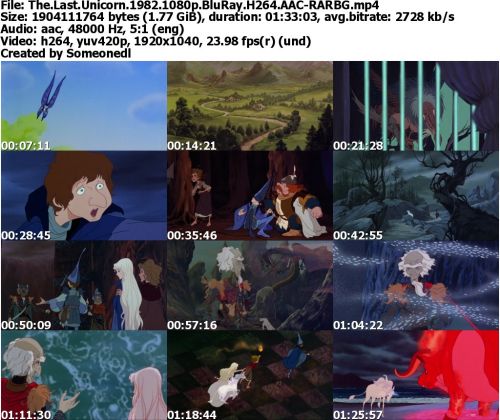 The Last Unicorn 1982 1080p BluRay H264 AAC-RARBG