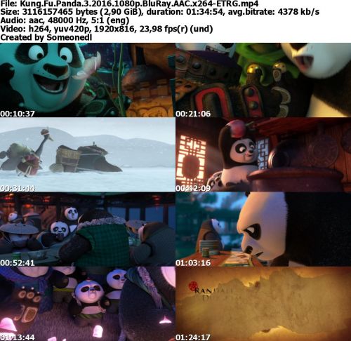 Kung Fu Panda 3 2016 1080p BluRay AAC x264-ETRG