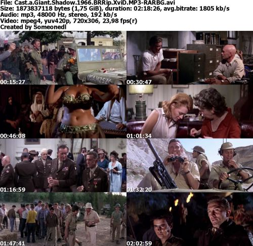Cast a Giant Shadow 1966 BRRip XviD MP3-RARBG