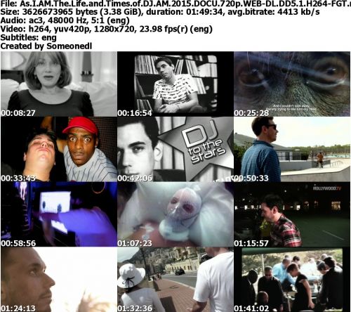 As I AM The Life and Times of DJ AM 2015 DOCU 720p WEB-DL DD5 1 H264-FGT
