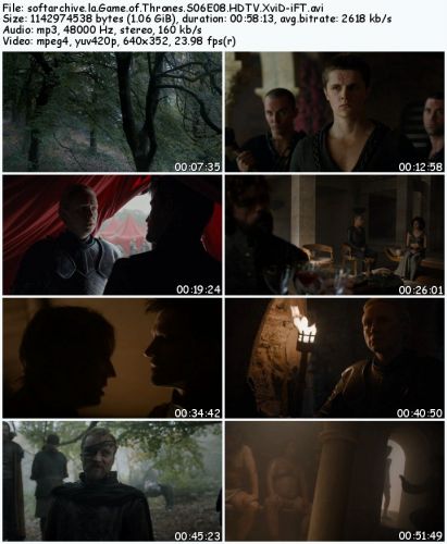 Game of Thrones S06E08 HDTV XviD-iFT
