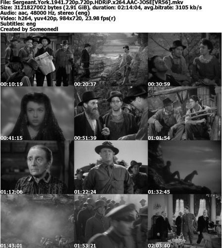 Sergeant York 1941 720p HDRiP x264 AAC-JOSE