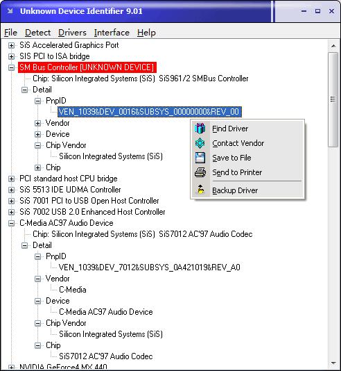 Unknown Device Identifier 9.01 Final