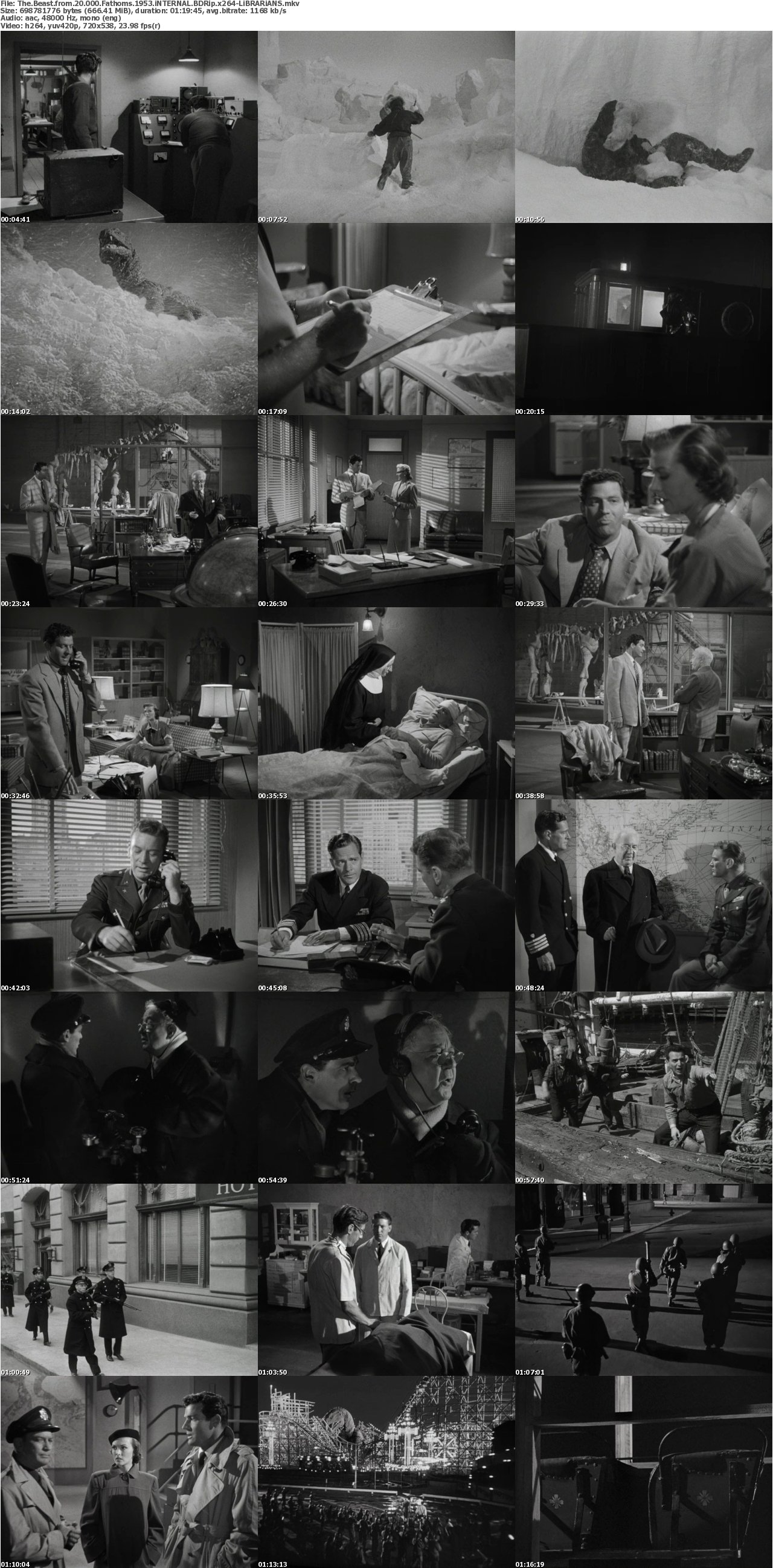 The Beast from 20000 Fathoms 1953 iNTERNAL BDRip x264-LiBRARiANS