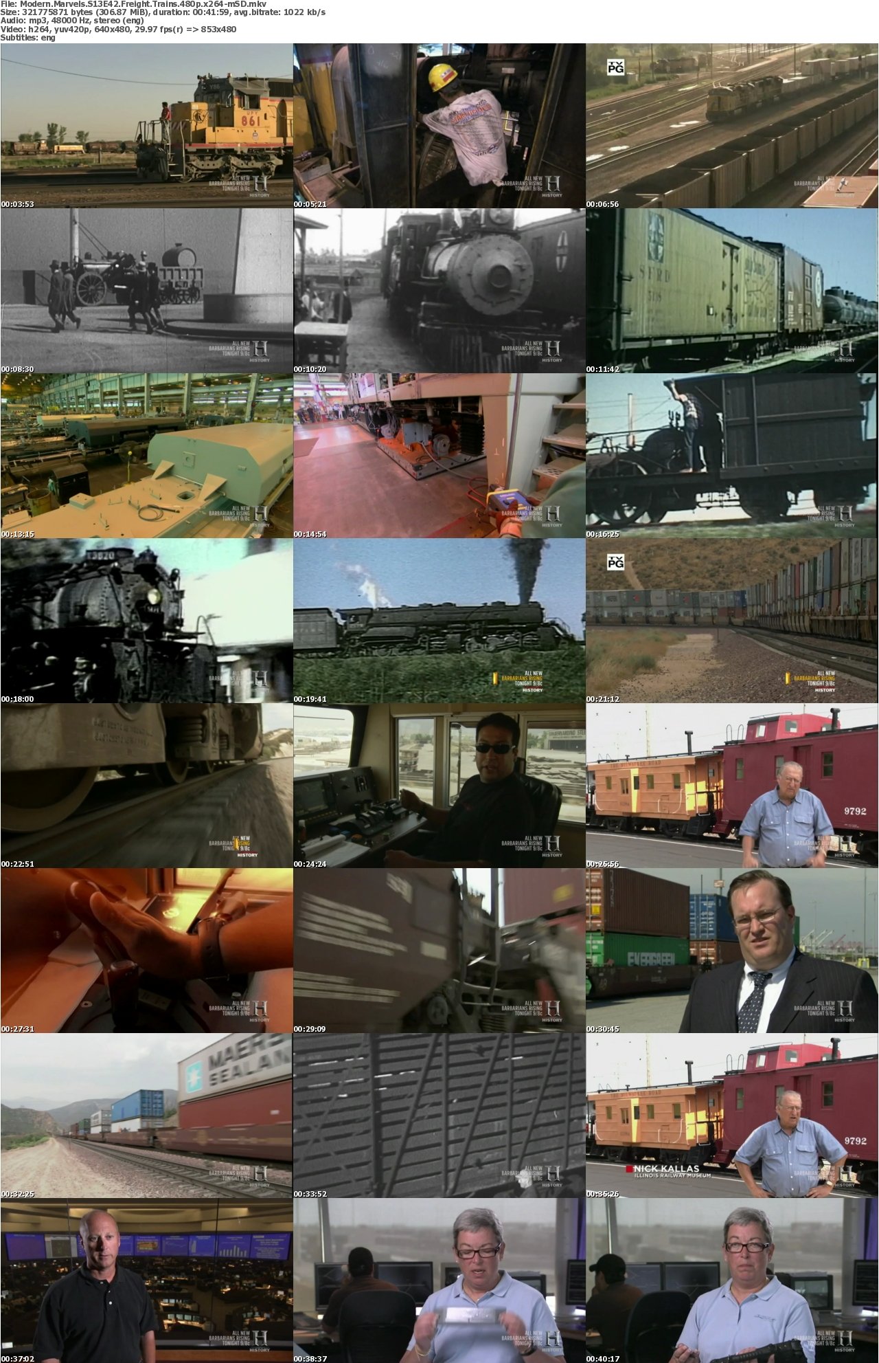 Modern Marvels S13E42 Freight Trains 480p x264-mSD
