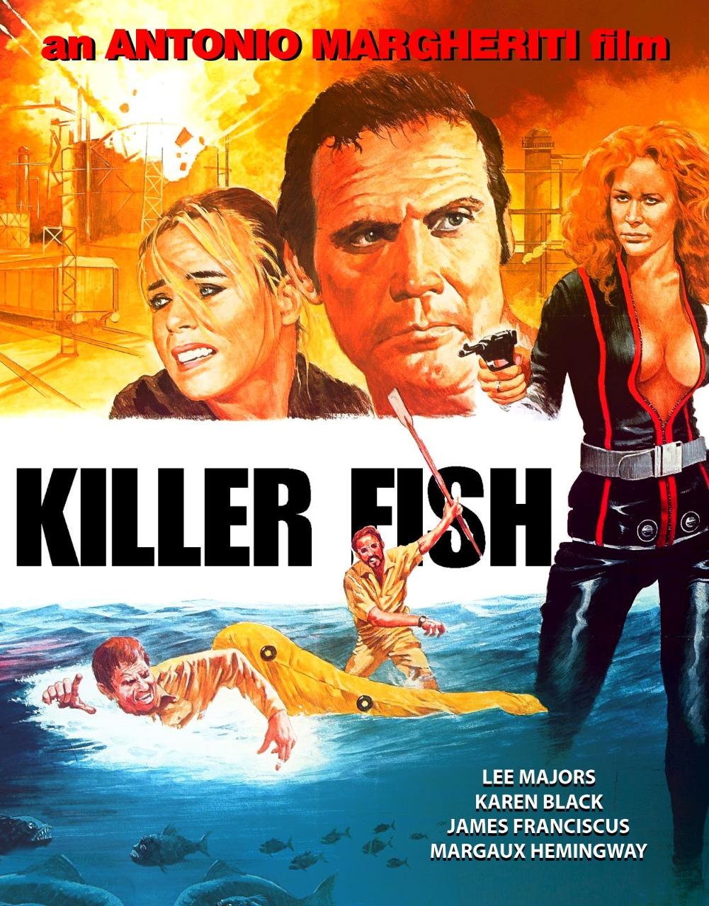 Fish killer. Киллер Фиш. Пираньи 1978 Постер.
